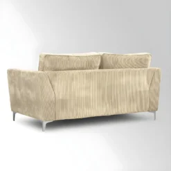 Canapé 2 Places Isla Velours Côtelé Beige - Beige -Promos Chesteris Boutique canape 21882355