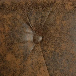 Canapé Chesterfield 2 Places Cuir Artificiel Marron -Promos Chesteris Boutique canape 21990451