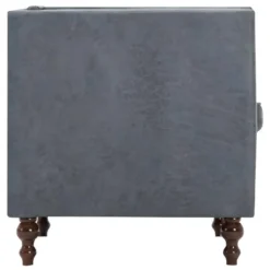 Canapé Chesterfield à 2 Places Revêtement En Tissu Gris -Promos Chesteris Boutique canape 21990559