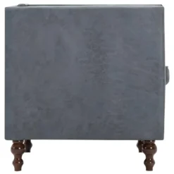 Canapé Chesterfield à 3 Places Revêtement En Tissu Gris -Promos Chesteris Boutique canape 21990733