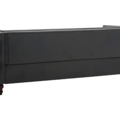 Canapé Chesterfield à 3 Places Revêtement En Tissu Gris Foncé -Promos Chesteris Boutique canape 21990891