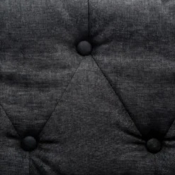 Canapé Chesterfield à 3 Places Revêtement En Tissu Gris Foncé -Promos Chesteris Boutique canape 21990897