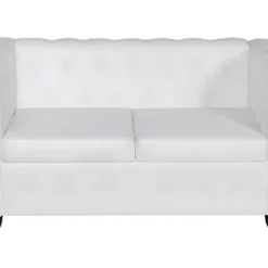 Canapé Chesterfield à 2 Places Et à 3 Places Blanc 15 Canapé Chesterfield à 2 Places Et à 3 Places Blanc -Promos Chesteris Boutique canape 21991029