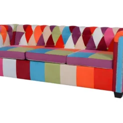 Canapé Chesterfield 3 Places Tissu