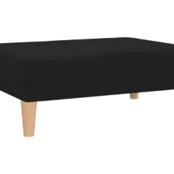 Canapé-lit 2 Places Deux Oreillers Et Repose-pied Noir Tissu 17 Canapé-lit 2 Places Deux Oreillers Et Repose-pied Noir Tissu -Promos Chesteris Boutique canape 21993303