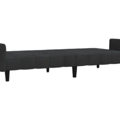 Canapé-lit à 2 Places Noir Velours -Promos Chesteris Boutique canape 21993601