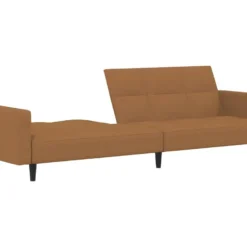 Canapé-lit à 2 Places Avec Tabouret Taupe Tissu Microfibre 15 Canapé-lit à 2 Places Avec Tabouret Taupe Tissu Microfibre -Promos Chesteris Boutique canape 21994355