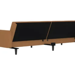 Canapé-lit à 2 Places Avec Tabouret Taupe Tissu Microfibre 17 Canapé-lit à 2 Places Avec Tabouret Taupe Tissu Microfibre -Promos Chesteris Boutique canape 21994359