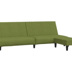 Canapé-lit à 2 Places Avec Repose-pied Vert Clair Velours 12 Canapé-lit à 2 Places Avec Repose-pied Vert Clair Velours -Promos Chesteris Boutique canape 21994851