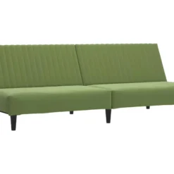 Canapé-lit à 2 Places Avec Repose-pied Vert Clair Velours 13 Canapé-lit à 2 Places Avec Repose-pied Vert Clair Velours -Promos Chesteris Boutique canape 21994853