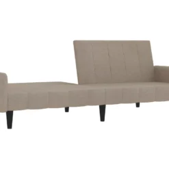 Canapé-lit à 2 Places Taupe Tissu Microfibre -Promos Chesteris Boutique canape 21995771