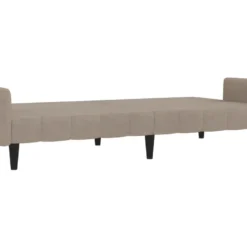 Canapé-lit à 2 Places Taupe Tissu Microfibre -Promos Chesteris Boutique canape 21995773