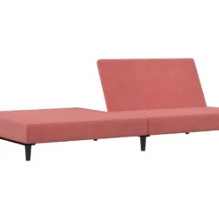 Canapé-lit à 2 Places Rose Velours -Promos Chesteris Boutique canape 21995811