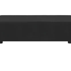 Canapé-lit 2 Places 2 Oreillers Et Repose-pied Noir Velours -Promos Chesteris Boutique canape 21996169