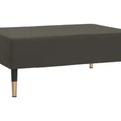 Canapé-lit à 2 Places Avec Repose-pied Gris Foncé Velours -Promos Chesteris Boutique canape 21996881