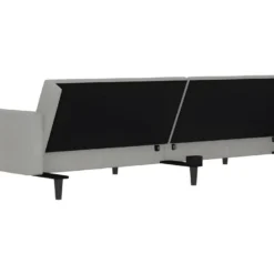 Canapé-lit à 2 Places Gris Clair Microfibre 16 Canapé-lit à 2 Places Gris Clair Microfibre -Promos Chesteris Boutique canape 21997355