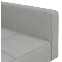 Canapé-lit à 2 Places Gris Clair Microfibre 18 Canapé-lit à 2 Places Gris Clair Microfibre -Promos Chesteris Boutique canape 21997359