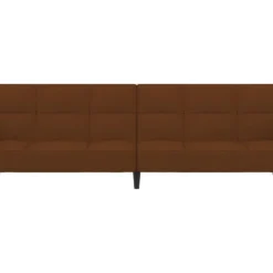 Canapé-lit à 2 Places Marron Microfibre -Promos Chesteris Boutique canape 21997389