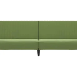 Canapé-lit à 2 Places Vert Clair Velours -Promos Chesteris Boutique canape 21997961