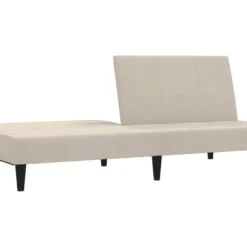 Canapé-lit à 2 Places Crème Tissu Microfibre 14 Canapé-lit à 2 Places Crème Tissu Microfibre -Promos Chesteris Boutique canape 21998861