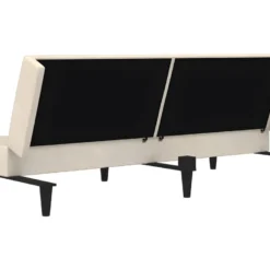 Canapé-lit à 2 Places Crème Tissu Microfibre 16 Canapé-lit à 2 Places Crème Tissu Microfibre -Promos Chesteris Boutique canape 21998865