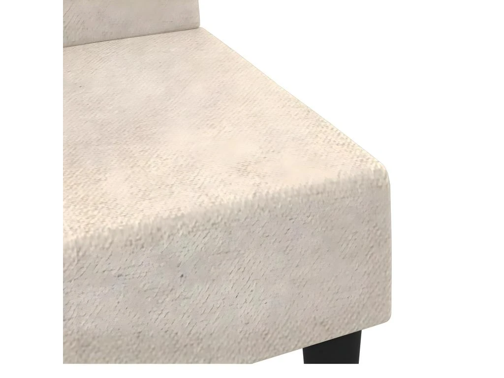 Canapé-lit à 2 Places Crème Tissu Microfibre 9 Canapé-lit à 2 Places Crème Tissu Microfibre – Image 9