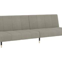 Canapé-lit 2 Places Avec Tabouret Gris Clair Velours 13 Canapé-lit 2 Places Avec Tabouret Gris Clair Velours -Promos Chesteris Boutique canape 21999229