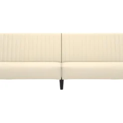 Canapé-lit à 2 Places Crème Velours -Promos Chesteris Boutique canape 21999309