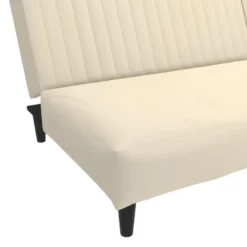 Canapé-lit à 2 Places Crème Velours -Promos Chesteris Boutique canape 21999319