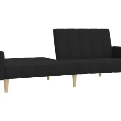 Canapé-lit à 2 Places Noir Tissu -Promos Chesteris Boutique canape 22000029