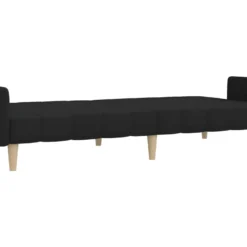 Canapé-lit à 2 Places Noir Tissu -Promos Chesteris Boutique canape 22000031