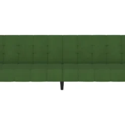 Canapé-lit à 2 Places Vert Foncé Velours -Promos Chesteris Boutique canape 22000163