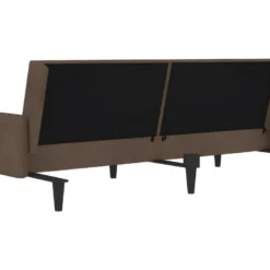 Canapé-lit à 2 Places Marron Tissu Microfibre 16 Canapé-lit à 2 Places Marron Tissu Microfibre -Promos Chesteris Boutique canape 22000449