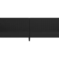 Canapé-lit à 2 Places Avec Repose-pied Noir Velours -Promos Chesteris Boutique canape 22000929