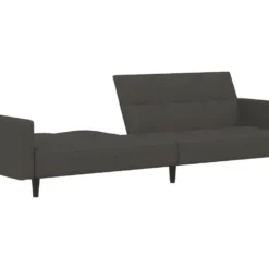 Canapé-lit à 2 Places Gris Foncé Microfibre 14 Canapé-lit à 2 Places Gris Foncé Microfibre -Promos Chesteris Boutique canape 22002115