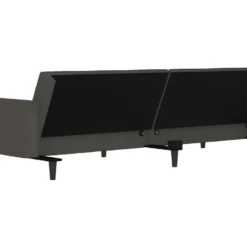 Canapé-lit à 2 Places Gris Foncé Microfibre 16 Canapé-lit à 2 Places Gris Foncé Microfibre -Promos Chesteris Boutique canape 22002119