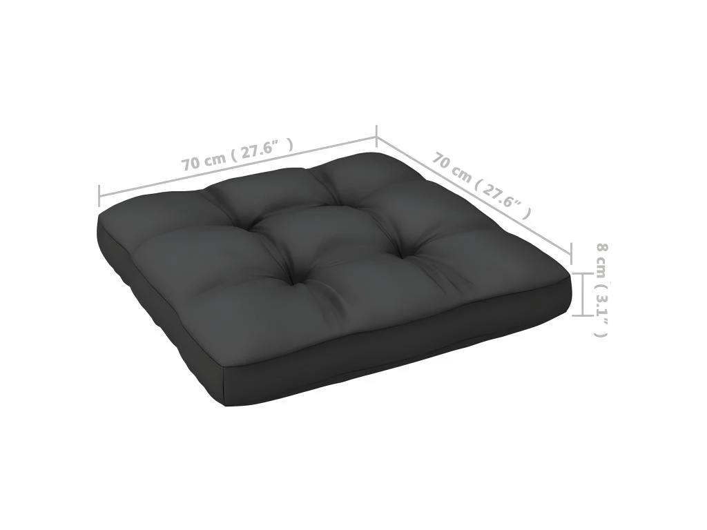 Canapé 3 Places Avec Coussins Bois De Pin Massif 7 Canapé 3 Places Avec Coussins Bois De Pin Massif – Image 7