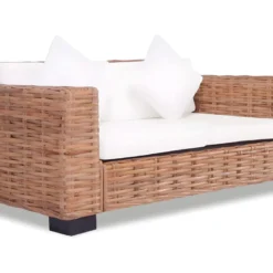 Canapé à 2 Places Rotin Naturel
