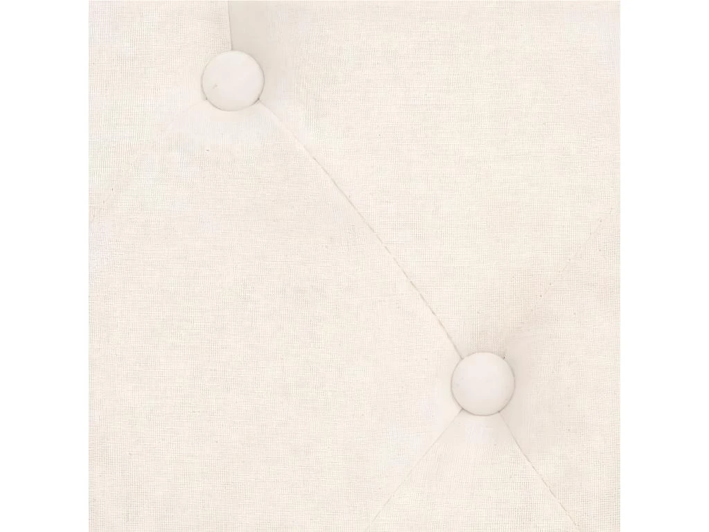 Canapé à 2 Places Tissu Blanc Crème 6 Canapé à 2 Places Tissu Blanc Crème – Image 6