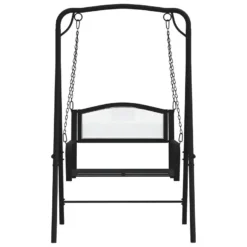 Balancelle 124 Cm Noir Acier -Promos Chesteris Boutique canape 22004691