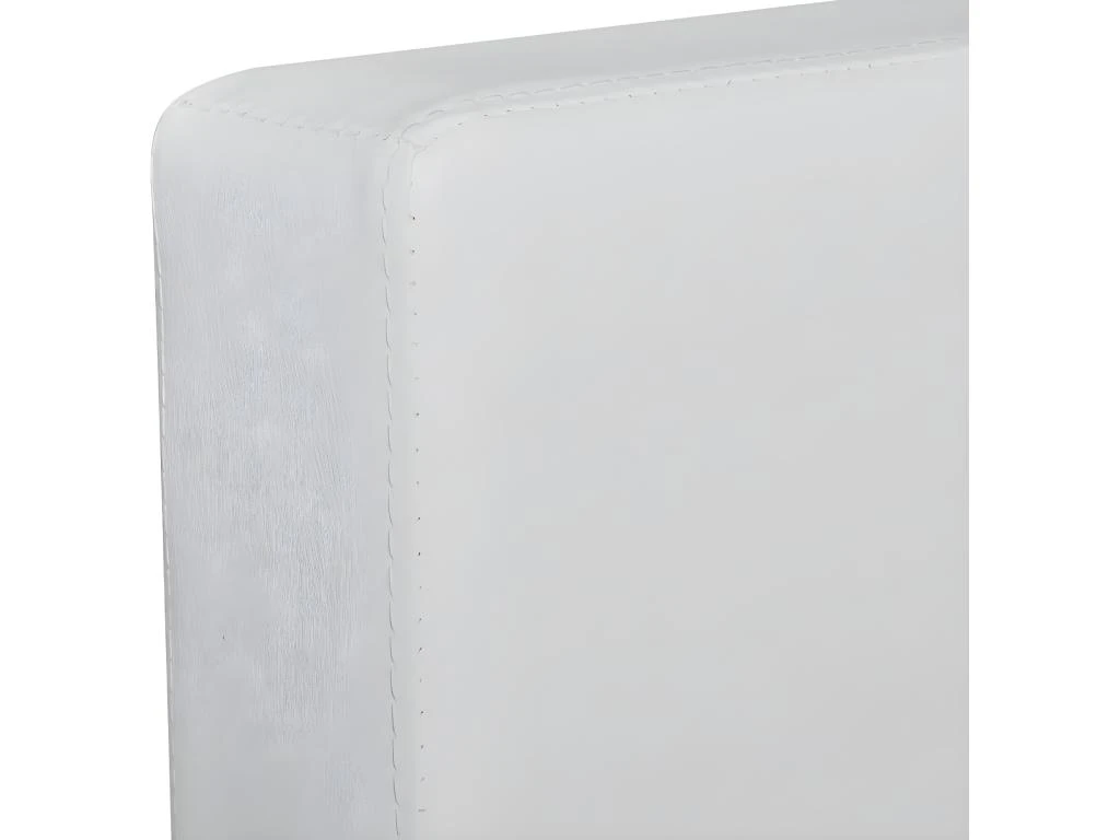 Canapé Sectionnel à 3 Places Cuir Synthétique Blanc 7 Canapé Sectionnel à 3 Places Cuir Synthétique Blanc – Image 7