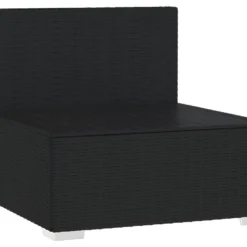 Canapé 4 Places Avec Coussins Noir Résine Tressée -Promos Chesteris Boutique canape 22007435