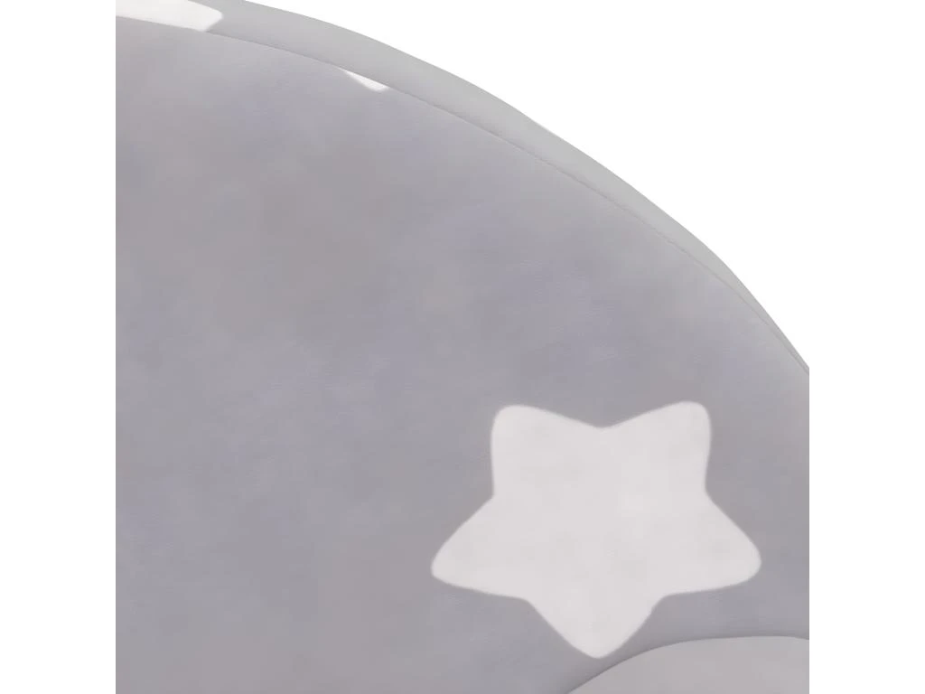 Canapé Pour Enfants à 2 Places Gris Clair étoiles Peluche Douce 6 Canapé Pour Enfants à 2 Places Gris Clair étoiles Peluche Douce – Image 6