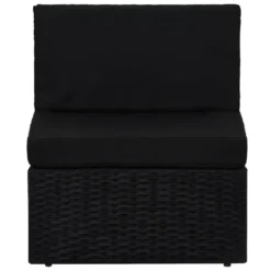 Canapé Sectionnel 2 Places Résine Tressée Noir 15 Canapé Sectionnel 2 Places Résine Tressée Noir -Promos Chesteris Boutique canape 22007837