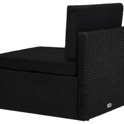 Canapé Sectionnel 2 Places Résine Tressée Noir 16 Canapé Sectionnel 2 Places Résine Tressée Noir -Promos Chesteris Boutique canape 22007839