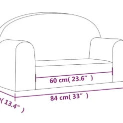 Canapé Pour Enfants à 2 Places Rose Peluche Douce -Promos Chesteris Boutique canape 22007859