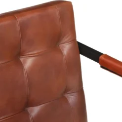 Canapé à 2 Places Marron Cuir De Chèvre Véritable -Promos Chesteris Boutique canape 22008429