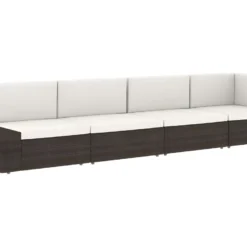 Canapé Sectionnel 3 Places Résine Tressée Noir 19 Canapé Sectionnel 3 Places Résine Tressée Noir -Promos Chesteris Boutique canape 22008707