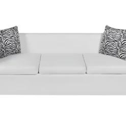 Canapé à 3 Places Cuir Synthétique Blanc -Promos Chesteris Boutique canape 22009231