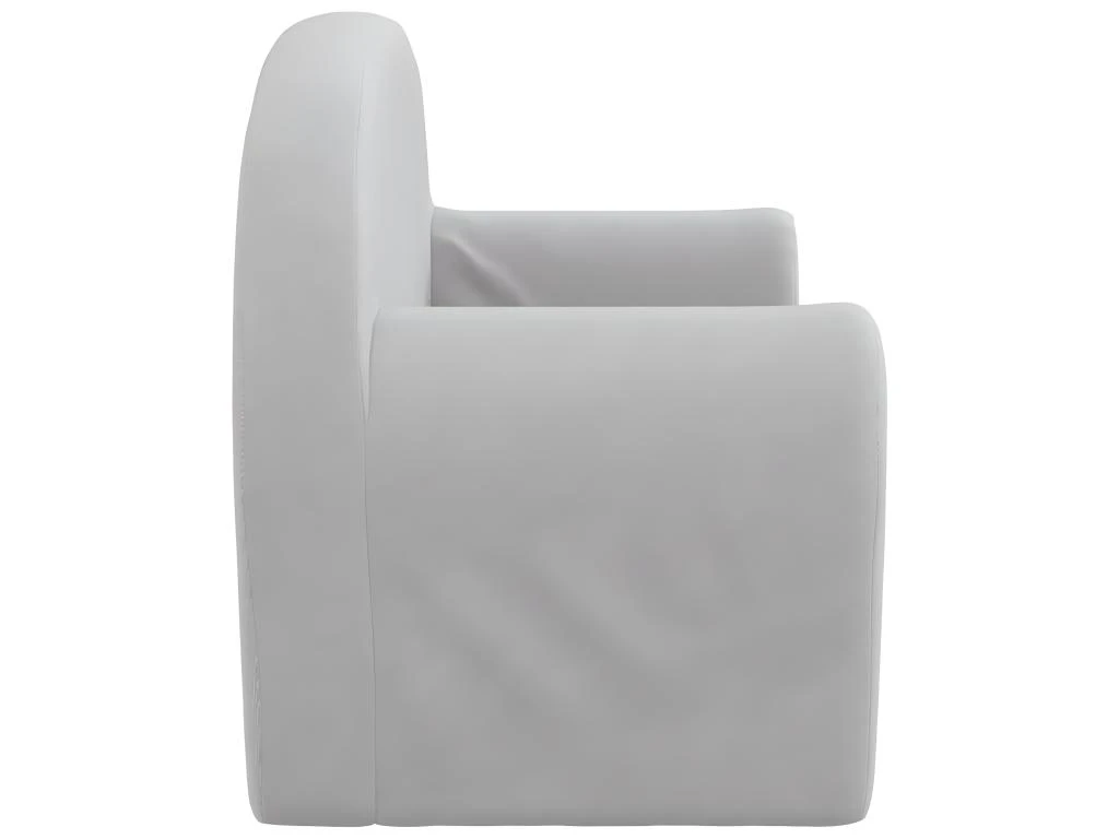 Canapé Pour Enfants à 2 Places Gris Clair Peluche Douce 4 Canapé Pour Enfants à 2 Places Gris Clair Peluche Douce – Image 4